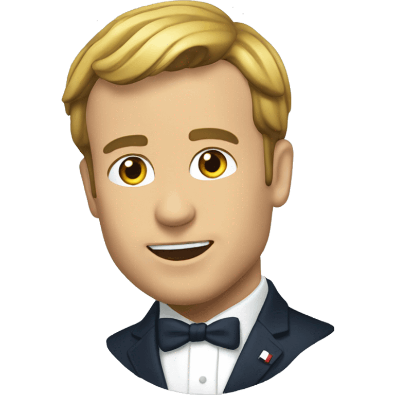 Macron qui nage emoji