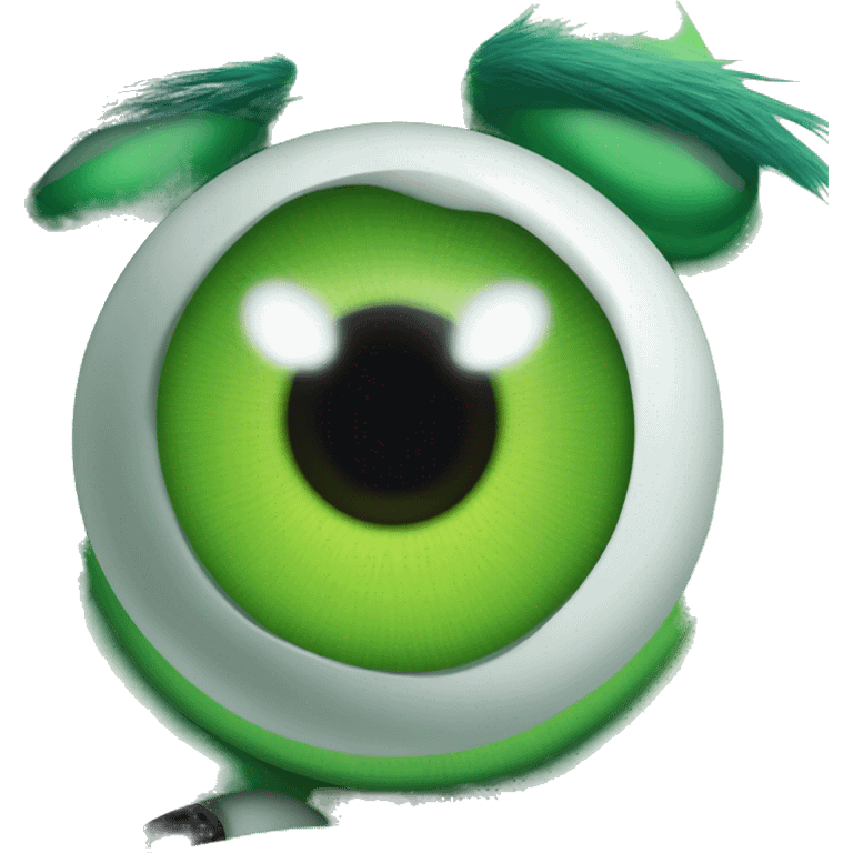 Monsters Inc one eye green emoji