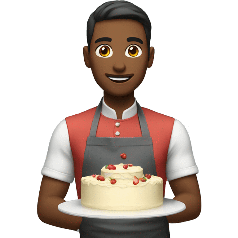 cooking a cake emoji