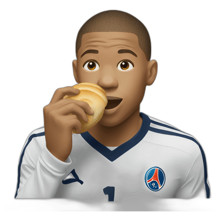 mbappe eating emoji