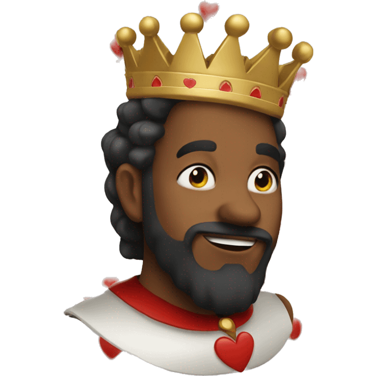 King of hearts emoji