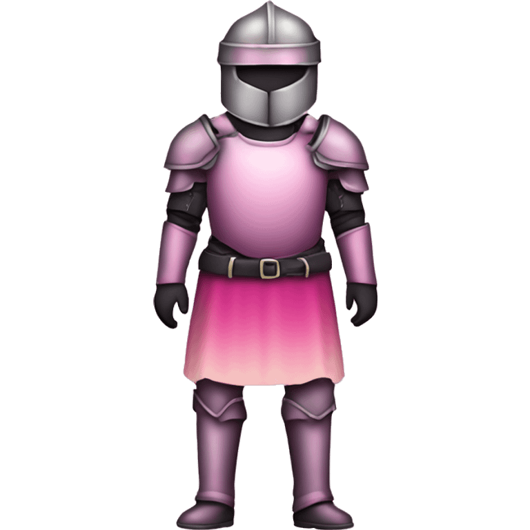 Pink ombre full body armor with glitter  emoji