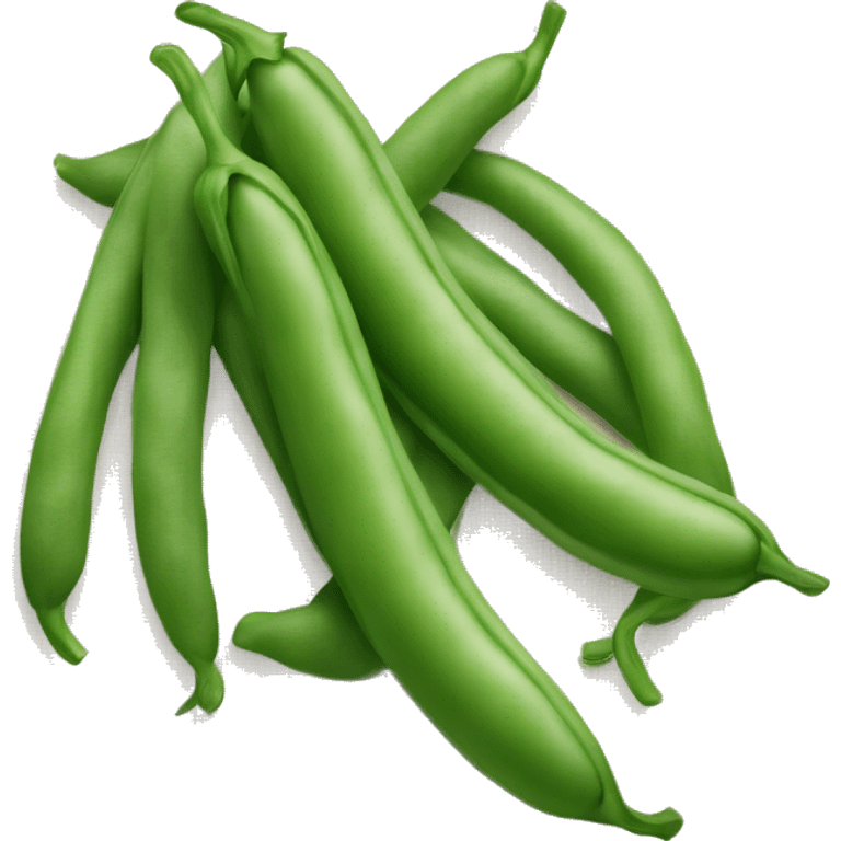 two green beans without pod  emoji