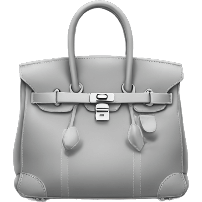 Grey cargo birkin bag emoji