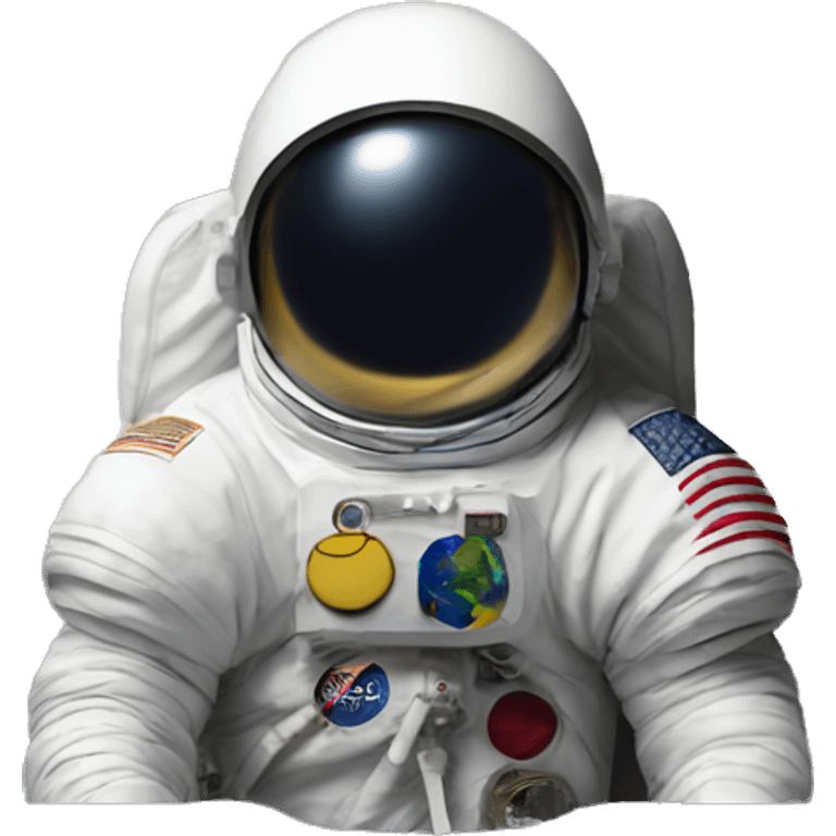 leonardo da vinci astronaut moon flag emoji