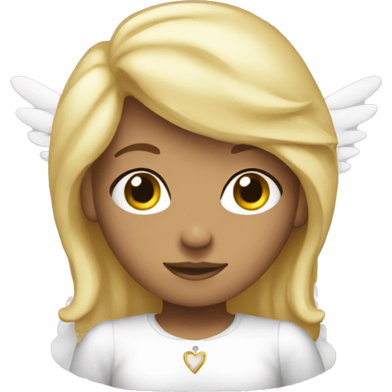 Blonde angel emoji