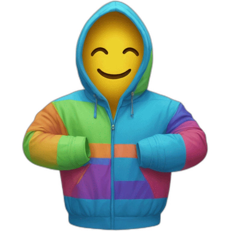 Cagoule coloré  emoji