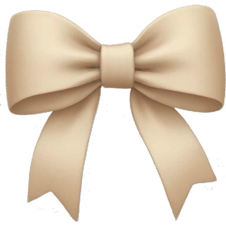 Beige bow  emoji