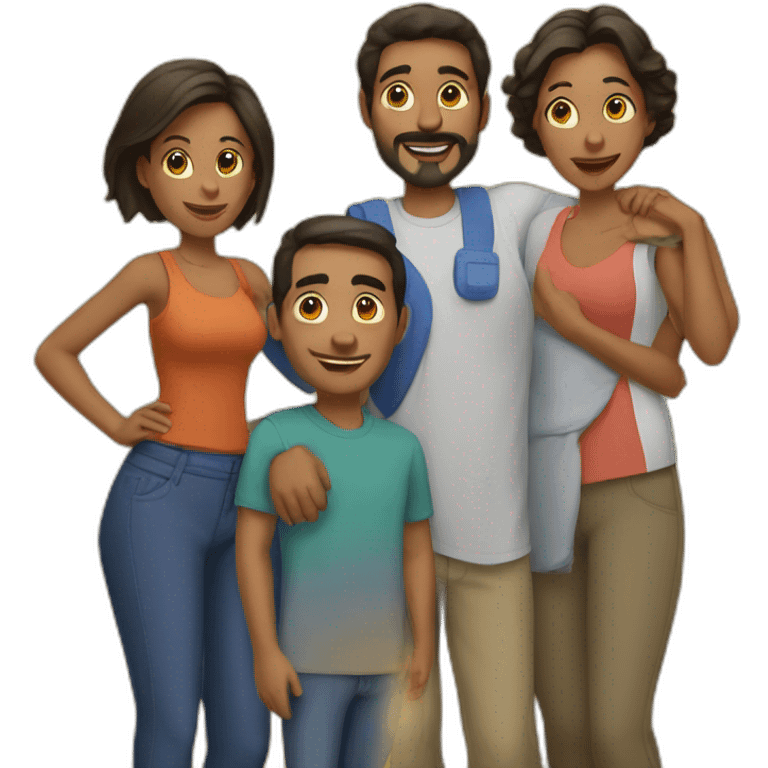 Familia adans emoji