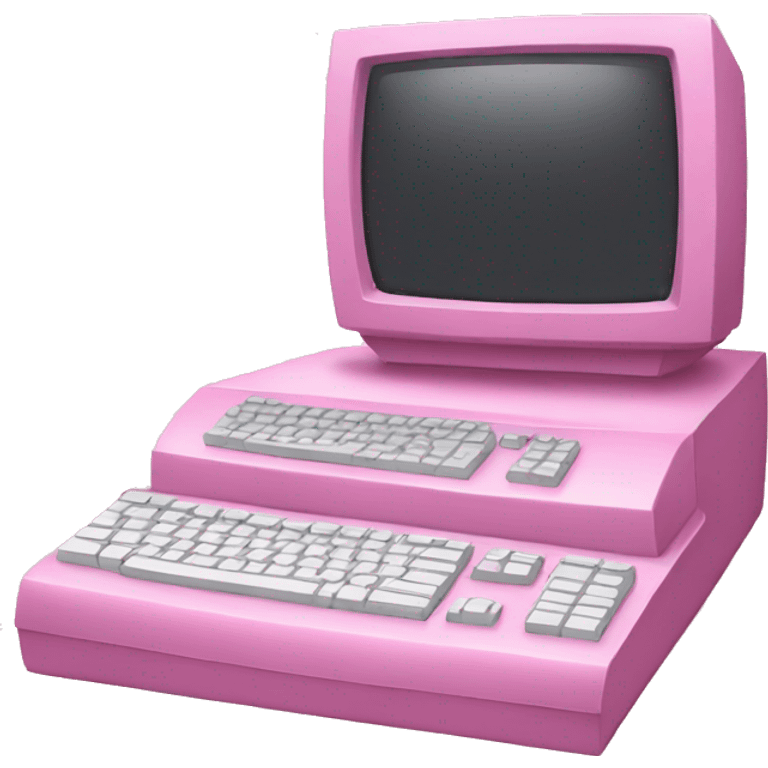 pink computer emoji