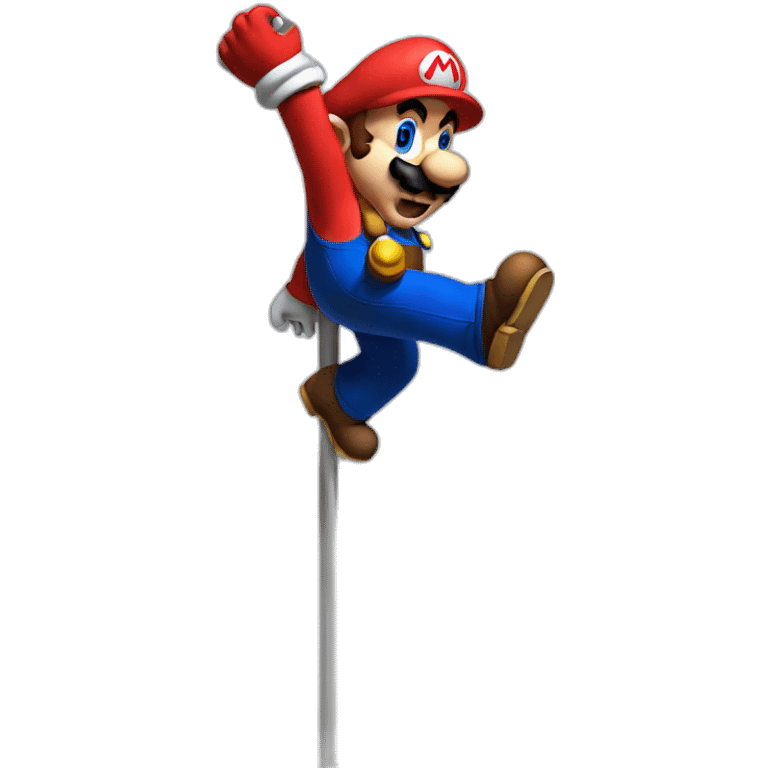 mario on a dancing pole emoji