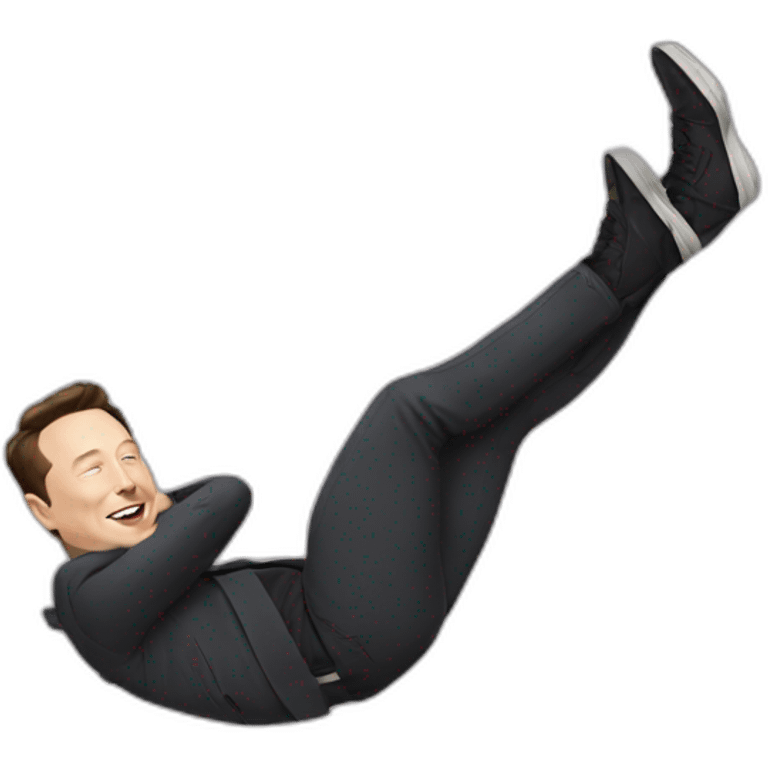 falling elon musk emoji