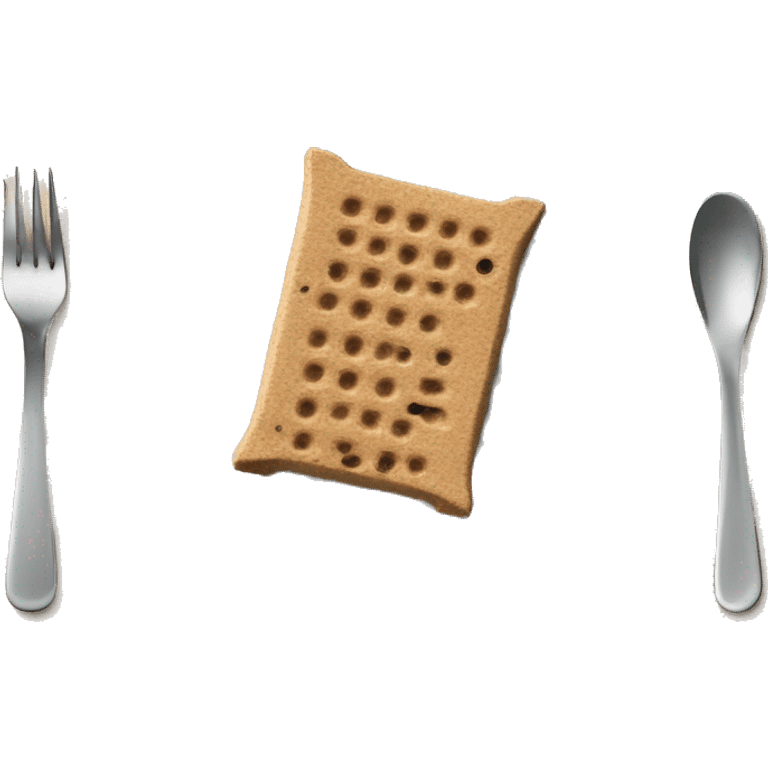 Top view coffee and protein bar on a small plate  emoji