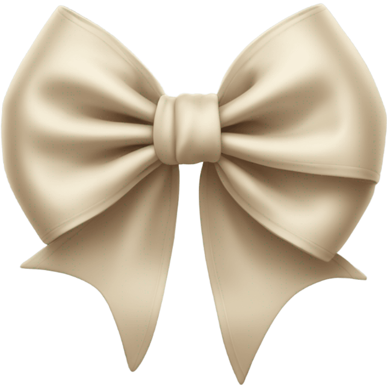 Beige bow emoji