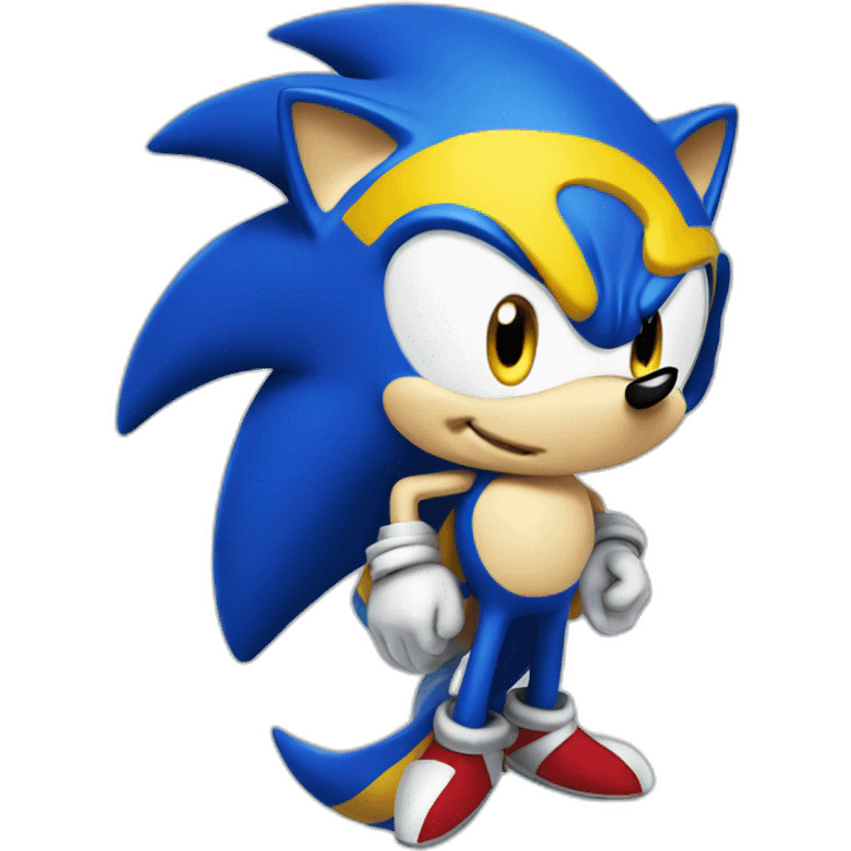 Blue Sonic Hedgehog X emoji