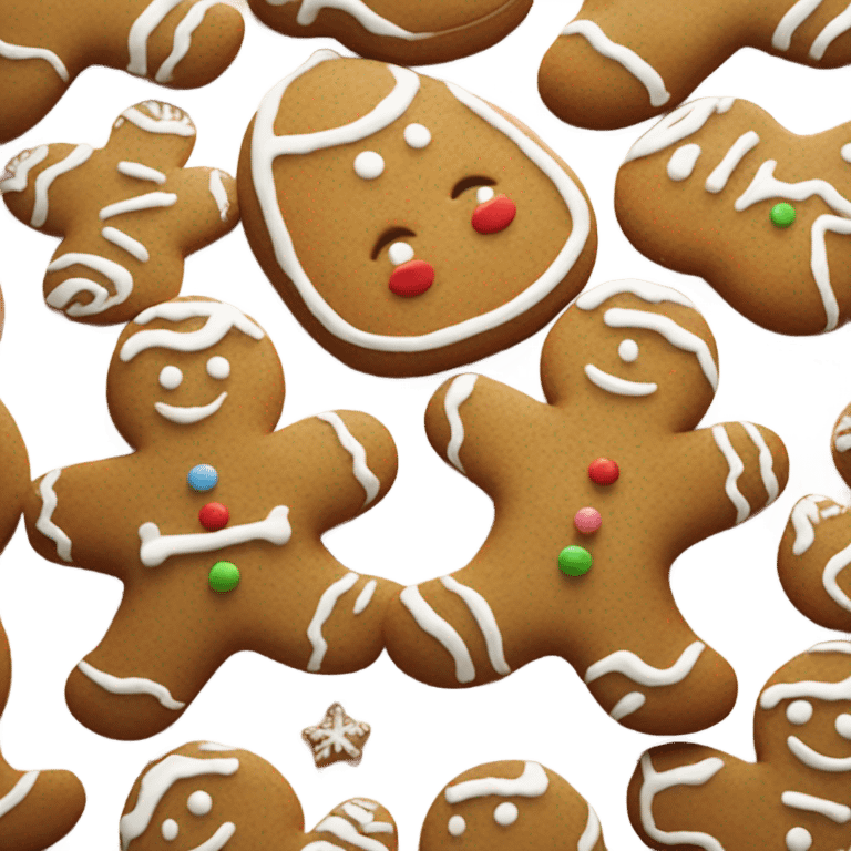 Gingerbread man cookie ￼ emoji