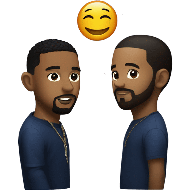 Kendrick Lamar and Drake emoji