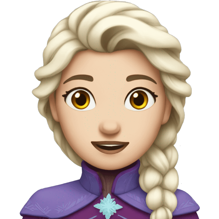 Frozen solid girl emoji