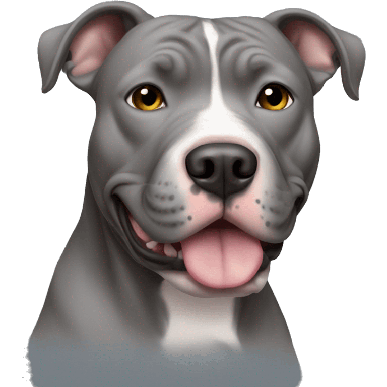 Grey Pitbull emoji