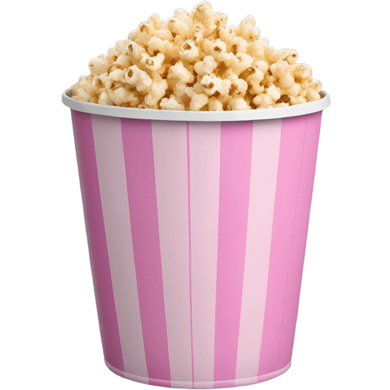 Pink popcorn container emoji