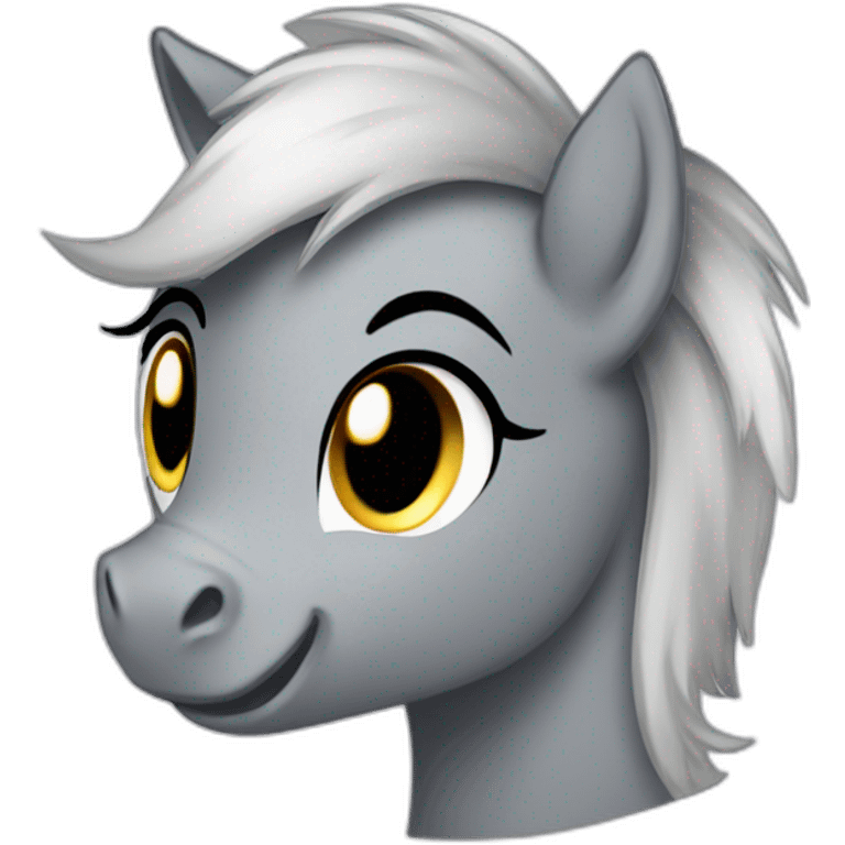 gray little pony derpy emoji