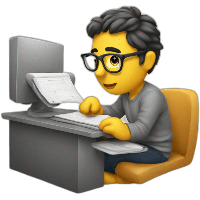 EDITOR WORKING ON AN EDIT emoji