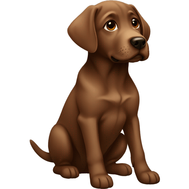 Brown lab puppy emoji