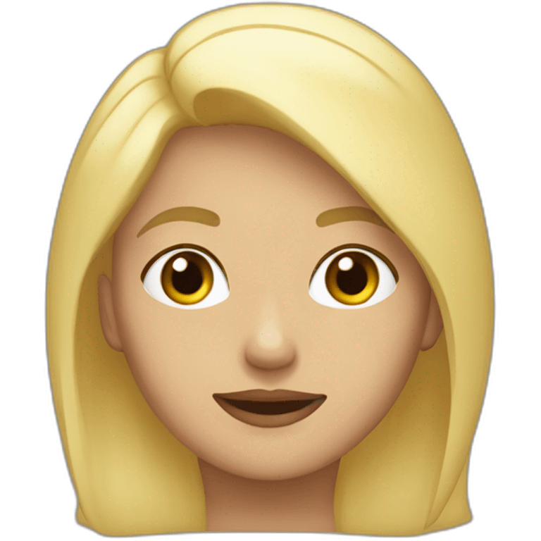 Ada mujer bajita rubia rizosa emoji