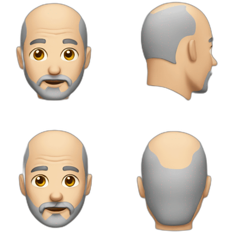 bald with grey beard emoji