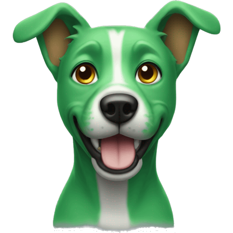 Green dog  emoji