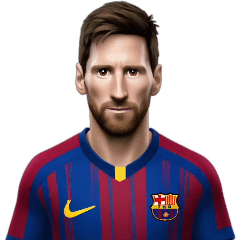 Una cabra en el cuerpo de messi emoji