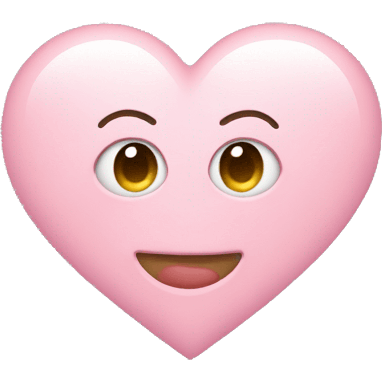 Light pink heart eyes with braces  emoji