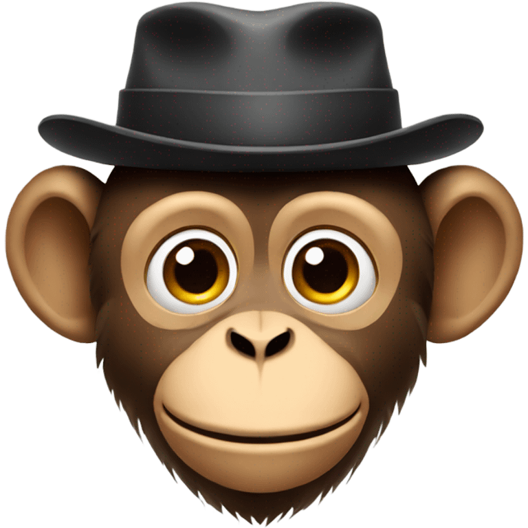 monkey with hat emoji