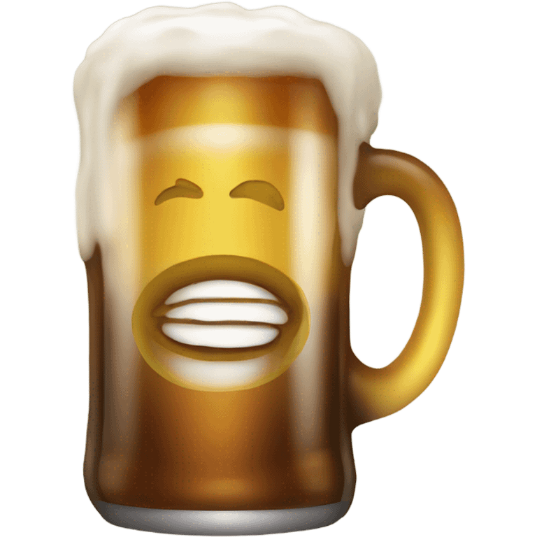 Beer with halo emoji