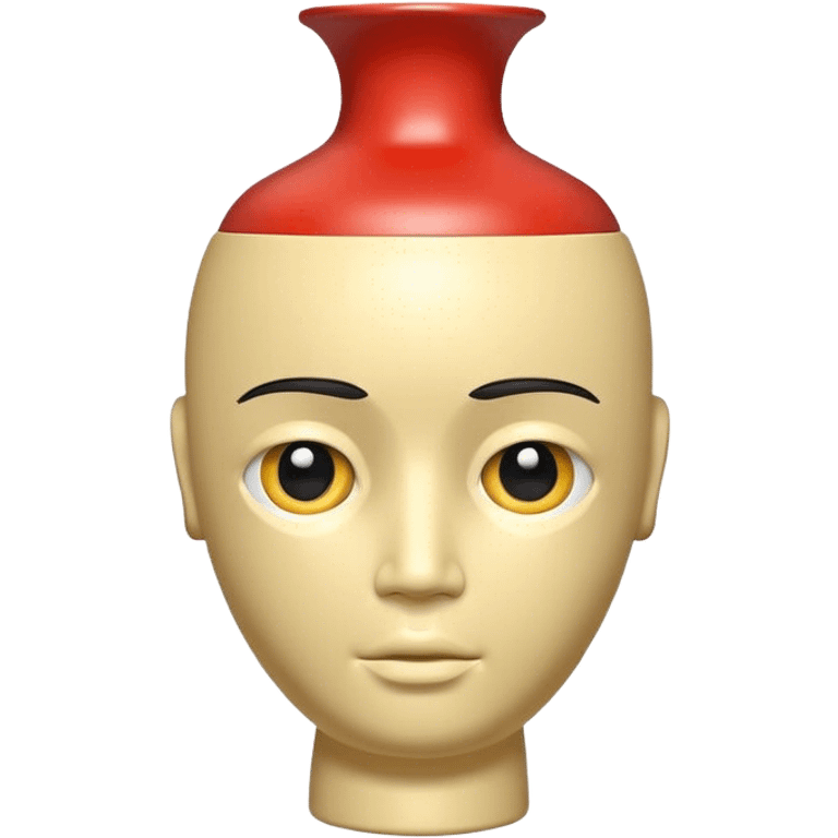 Vase human head  emoji