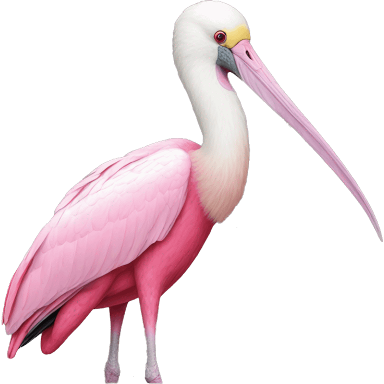 roseate spoonbill spoonbilled emoji emoji