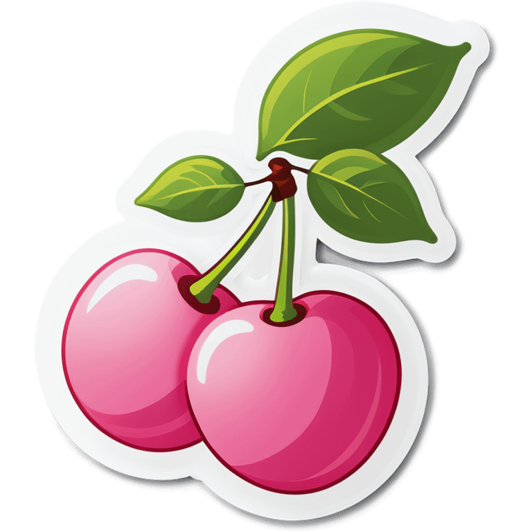 Pink cherry’s  emoji