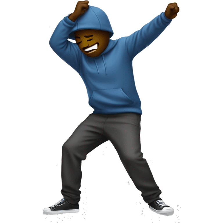 Someone dabbing emoji