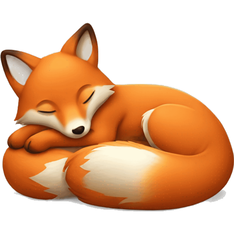 sleeping fox emoji