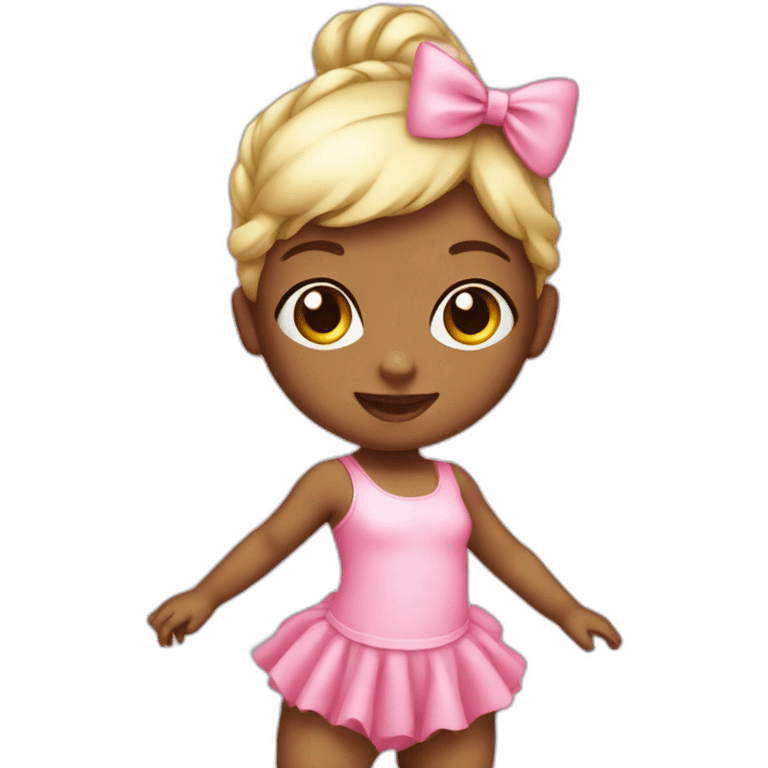 pink dance baby emoji