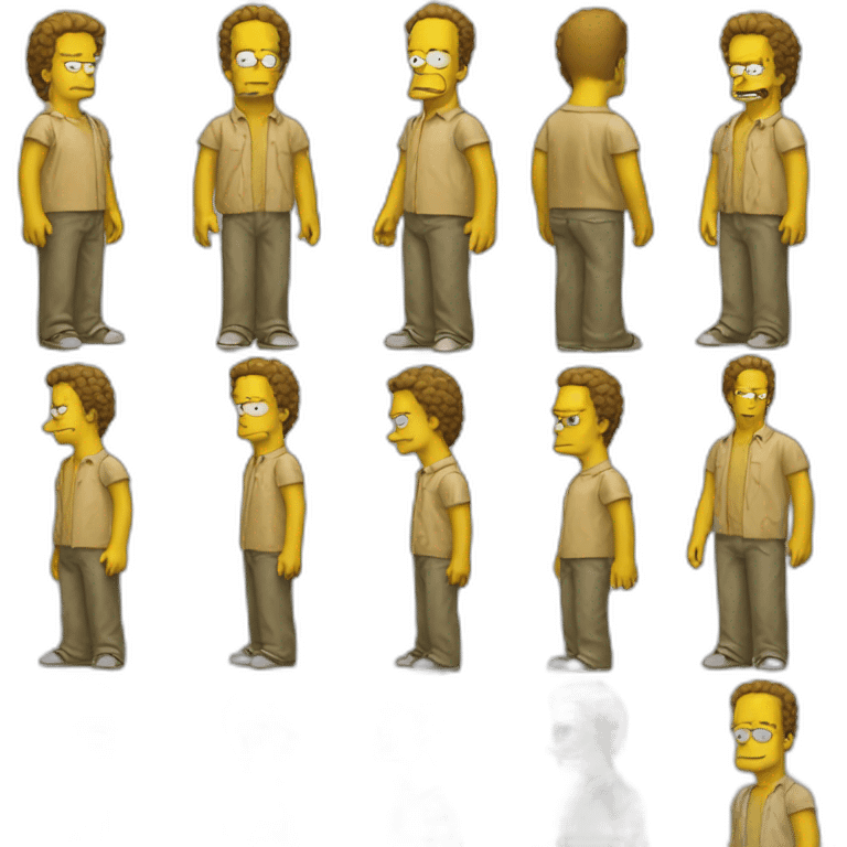 the simpsons young standing emoji