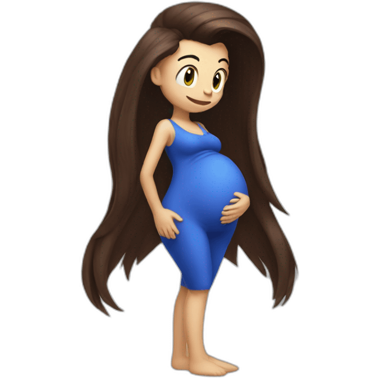 Pregnant sonic emoji