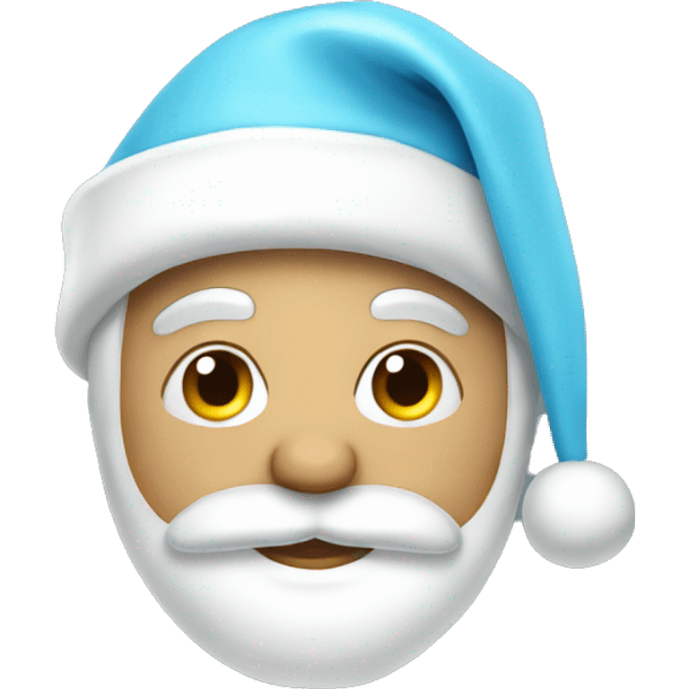 Light blue Santa hat emoji