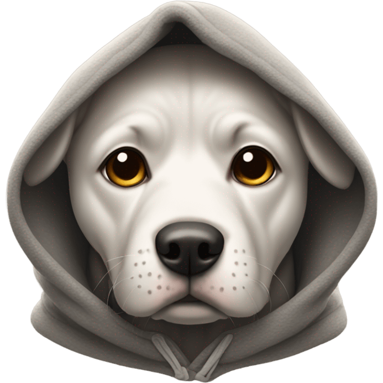 dog wearing a hoodie emoji