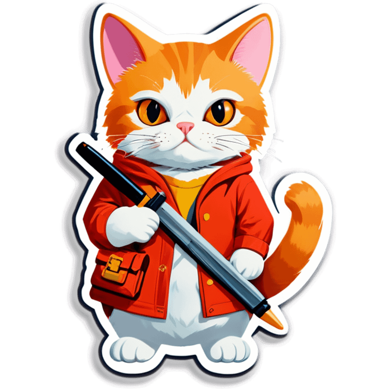 Academic weapon cat emoji