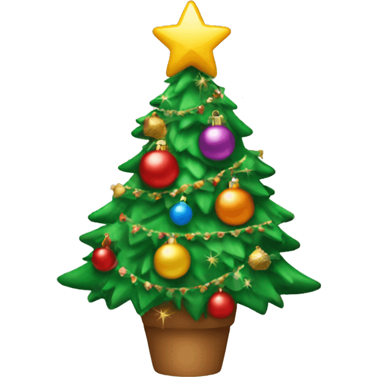 decorated christmas tree  emoji