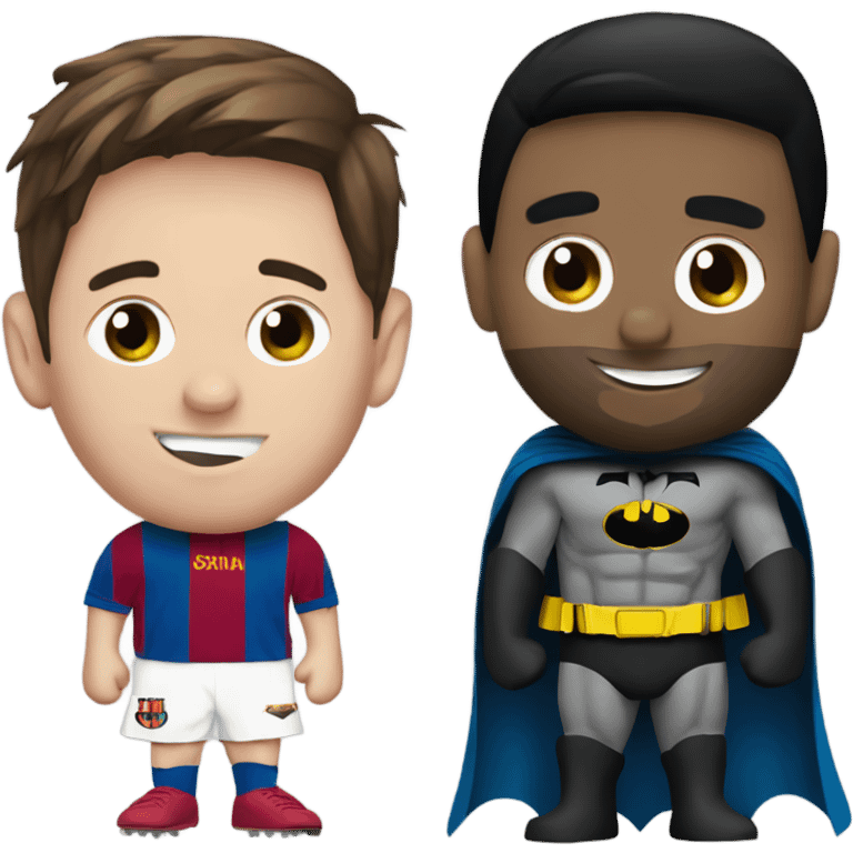 Messi with batman emoji