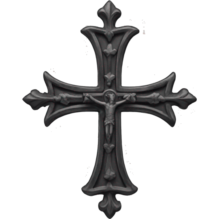 Wrought iron cross emoji