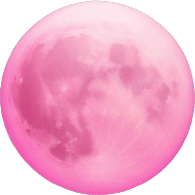 Pink moon  emoji