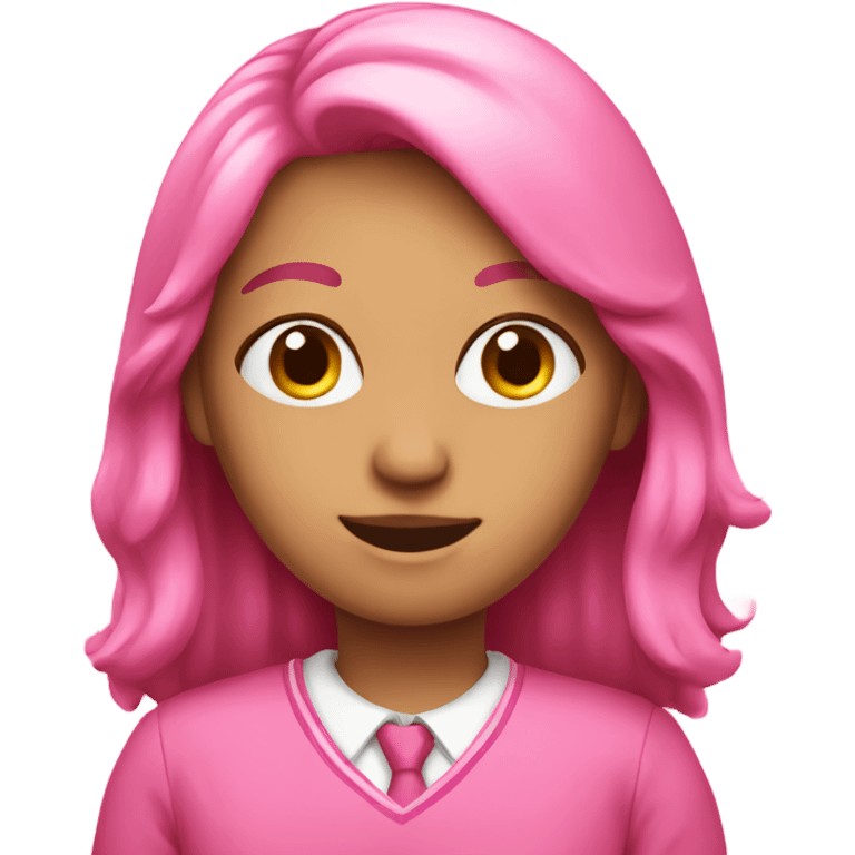 Pink school  emoji